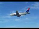 DL Boeing 757-200 lands in Aruba