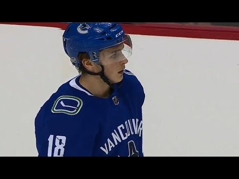 Video: Baptiste torches Canucks off Virtanen's costly giveaway