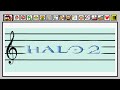 In Amber Clad - Halo 2 - Mario Paint Composer