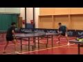 66th english table tennis open Chen Qi and Wang Liqin training 2011.