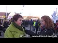 Marianne Knorr - interview ved demonstration 12/12 2009