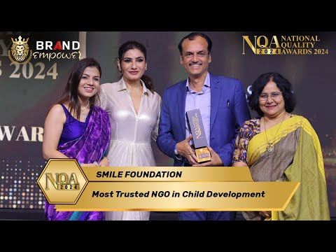 Smile Foundation Won Most Trusted NGO in Child Development Award at National Quality Awards 2024