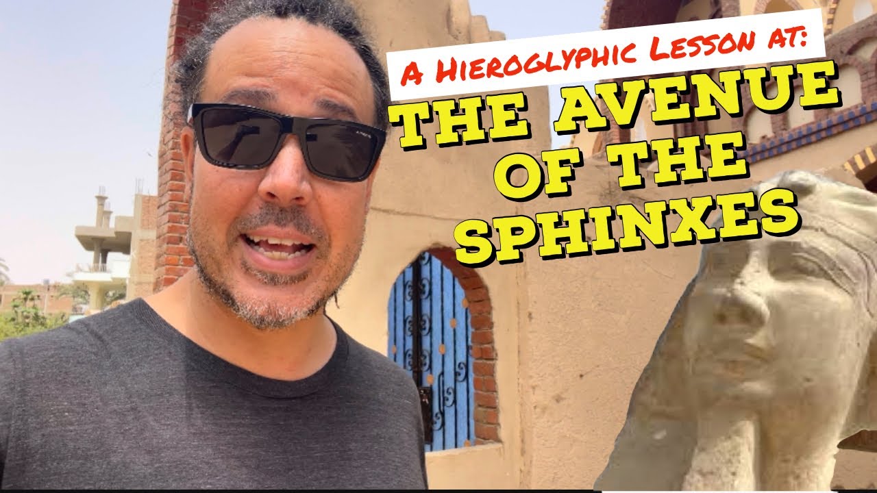 A Hieroglyphic Lesson at The Avenue of the Sphinxes | Living in Luxor (EGYPT TRAVEL VLOG)