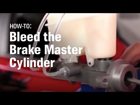 how to bleed a master cylinder in car