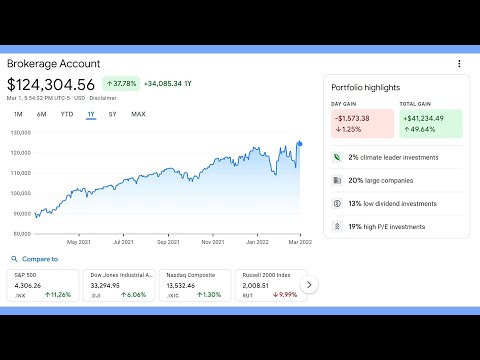 CREATE MANAGE PORTFOLIOS WITH GOOGLE FINANCE visual data 4
