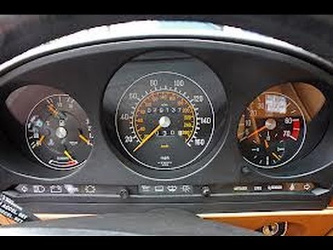 How to Remove Speedometer Cluster from Mercedes 560SL 1989 for Repair.