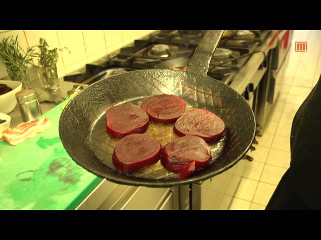 Gegrillte Rote Bete Scheiben als Beilage