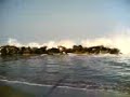 Roaring sea