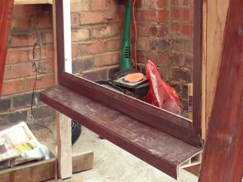 how to fit a upvc window