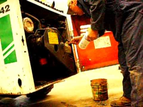how to drain hydraulic oil on bobcat