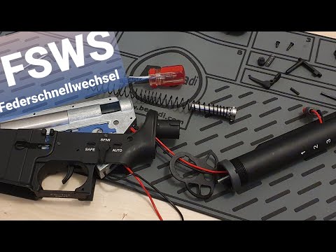 FSWS - Federschnellwechsel System - Wie die Feder wechseln bei einem M4/M16 S-AEG Airsoft Gewehr?