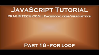 For loop in JavaScript