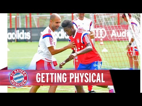 Training got physical for FC Bayern Training got physical for FC Bayern
