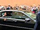 Pope entourage outside Vatican