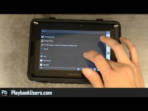 PlaybookUsers.com - Facebook (Android version) on the Blackberry Playbook (demonstration video)