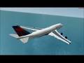 New Delta Boeing 747-400 : Los Angeles-London