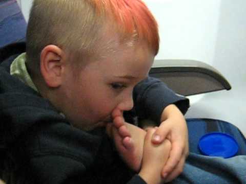 My little boy eats toes for dinner