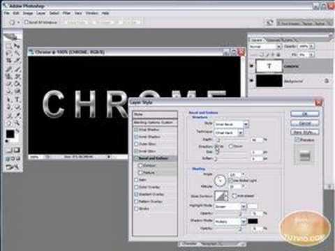 Photoshop The Chrome Text Effect