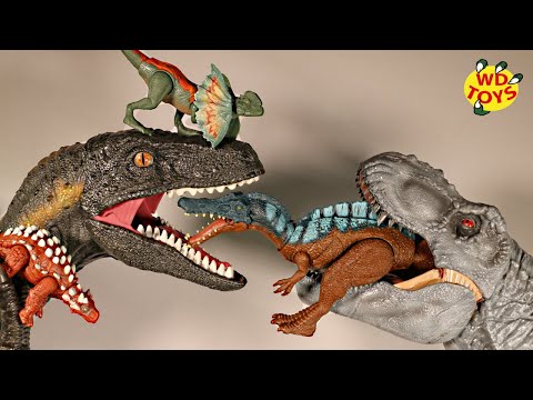 Jurassic World 3 New Jurassic World Dino Toys Sound Strike Irritator, Dilophosaurus Unboxed #withme