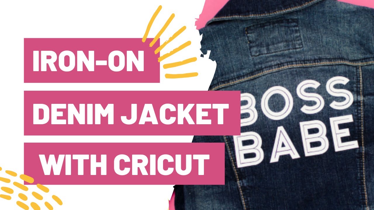 TRENDY IRONON PROJECT IRONON DENIM JACKET WITH YOUR CRICUT