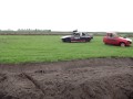 Crossende auto's in Westerbeek