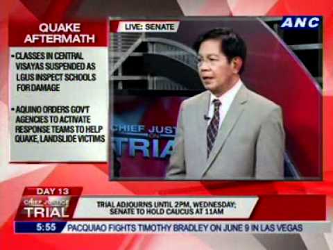 Sen. Lacson after Day 13 of #CJonTrial 1/2