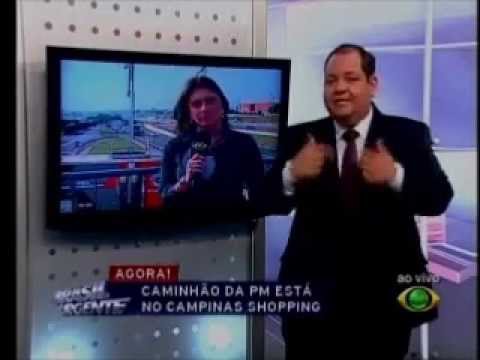 caminhao equipado - Entrada ao vivo e matéria veiculada no programa Brasil Urgente da rede Bandeirantes, na região de Campinas. Reportagem: Fernanda Marion Imagens: Alexandre He...