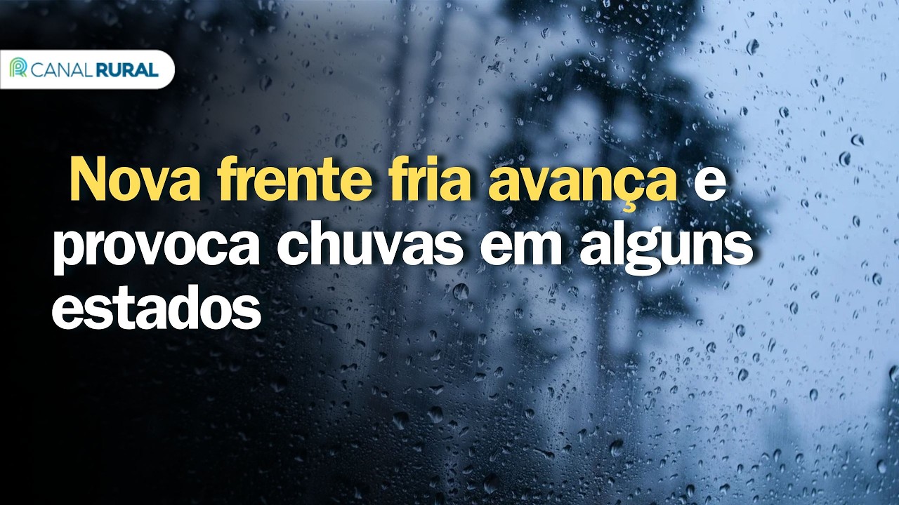 Previsão do tempo | Brasil 15 dias | Nova frente fria avança e provoca chuvas em alguns estados