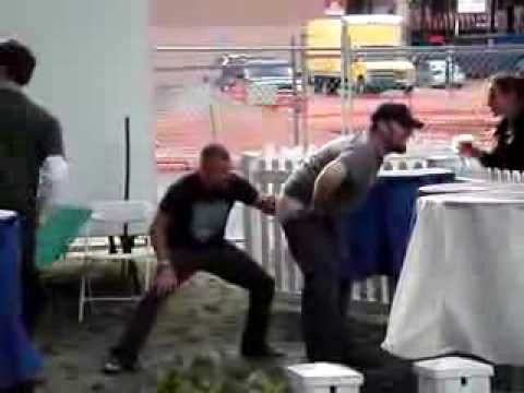 Guy gets his ass signed by Broken Lizard