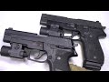 The Sig P226 is still one of my favorite go to war handguns. That's because its amazing reliability, accuracy, ergonomics, durability, and track record are confidence inspiring and it is a life saving tool used by many agencies around the world. But training with your Sig can the financial hurt on you. Enter the Sig P226 .22 LR Conversion kit. Configured either with a retrofit slide or purpose built from the factory, the P226 LR is a both an effective training tool and recreational firearm in its own right. Also available are conversions for the P229 or P220 and the review applies to them as well. You will quickly note upon handling and firing the Sig P226LR (also called the Sig P226 Classic 22) is well-balanced and lightweight (only 25 ounces empty). The adjustable sights are excellent; the ergonomics outstanding, being identical to the normal full size Sigs. The 10 round polymer magazine is robust and easy to use (but remains outrageously expensive at $50!) and has the added advantage of identical form factor as its regular centerfire counterpart (for mag pouch training). Through our extended Run N Guns with the P226LR and unsupported standing positions, the accuracy seems excellent with one hole groups achievable at 8 yrd... somewhat bigger at 15 yrds. Benchresting with high quality ammo should achieve 2