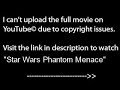 Star Wars Phantom Menace, PART 1 /9,WATCH full film/movie online part1