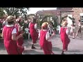 north west morris team filmed in the beer garden of the royal oak in malton, north yorkshire