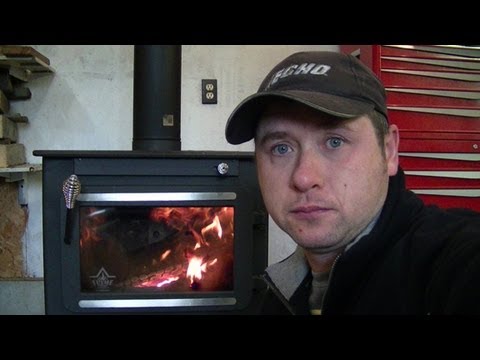 how to vent wood stove in garage