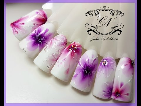 Как рисовать акварель гель лаком Как рисовать акварель гель лаком