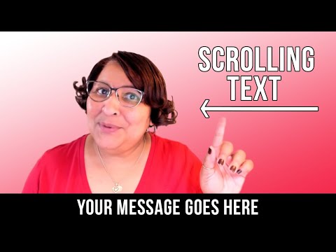 Watch 'How to Add Scrolling Text Banners to Your Videos '