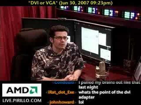 DVI - Also SIGN UP on http://vid.io/xdP for my daily tech bargains! http://live.pirillo.com/ - Should you go DVI or stick with VGA? Well, if you get a new video ca...