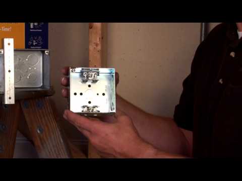 how to attach junction box to stud