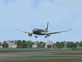 MetroAir Airbus330 landing at Gatwick