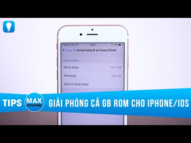 Cách giải phóng cả GB bộ nhớ trong cho iPhone