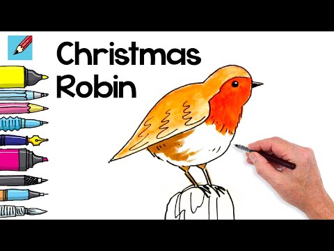 video-linktoworks-How to draw a Robin Real Easy - Step by Step - YouTube