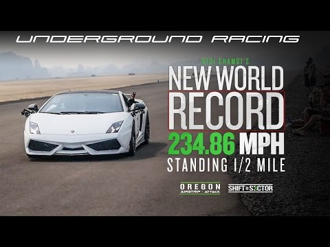 Lamborghini Gallardo rompe récord de velocidad en media milla