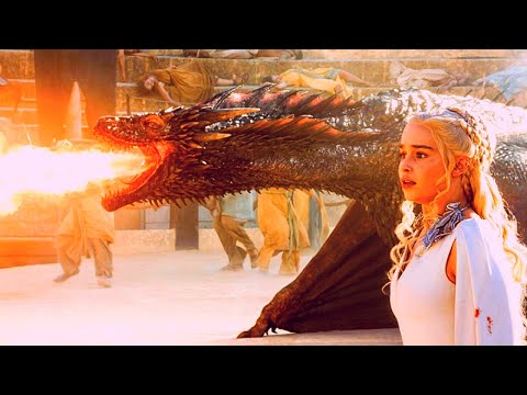 All DRAGON Scenes in Game of Thrones | Seasons 1-8 | Movie Compilation - HD 1080p