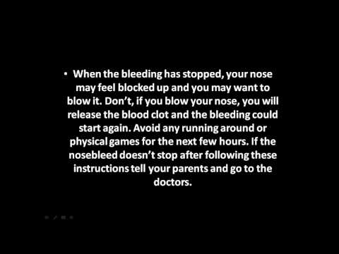 how to give yourself a nosebleed