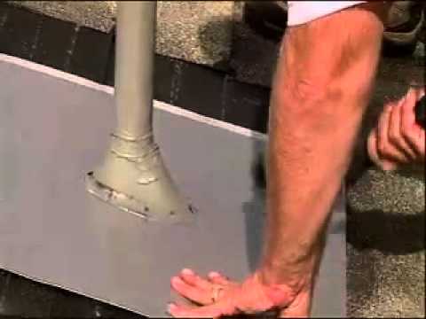 how to install a square roof vent
