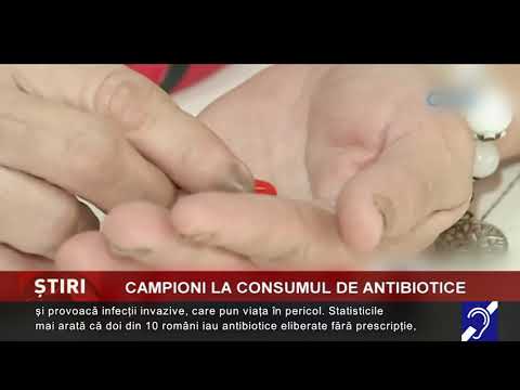 Campioni la consumul de antibiotice
