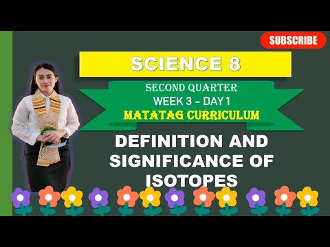 SCIENCE 8: Q2_WEEK 3- Day 1: DEFINITION AND SIGNIFICANCE OF ISOTOPES ||MATATAG CURRICULUM 