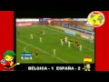 España 5 Belgica 0 El tiqui taca es Senna,Busquets, Xavi, Iniesta Cesc y Silva. Adelante España