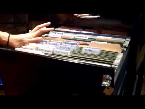 how to organize file cabinet