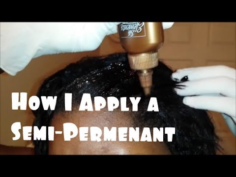 how to apply semi permanent hair dye