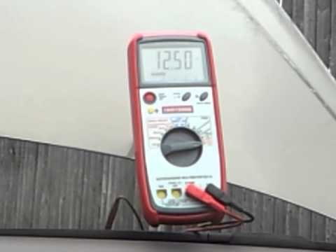 how to check alternator with multimeter